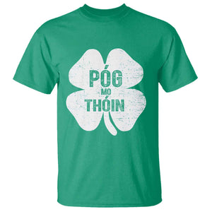 Funny Irish St Patricks Day T Shirt Shamrock Gaelic Saying Pog Mo Thoin TS10 Irish Green Print Your Wear
