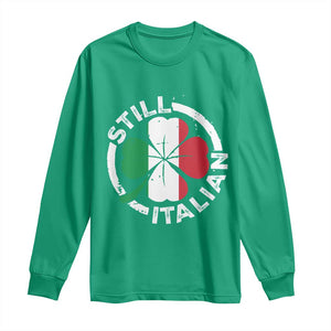 Funny Italian St Patrick's Day Long Sleeve Shirt Lucky Shamrock Italy Flag TS10 Irish Green Print Your Wear