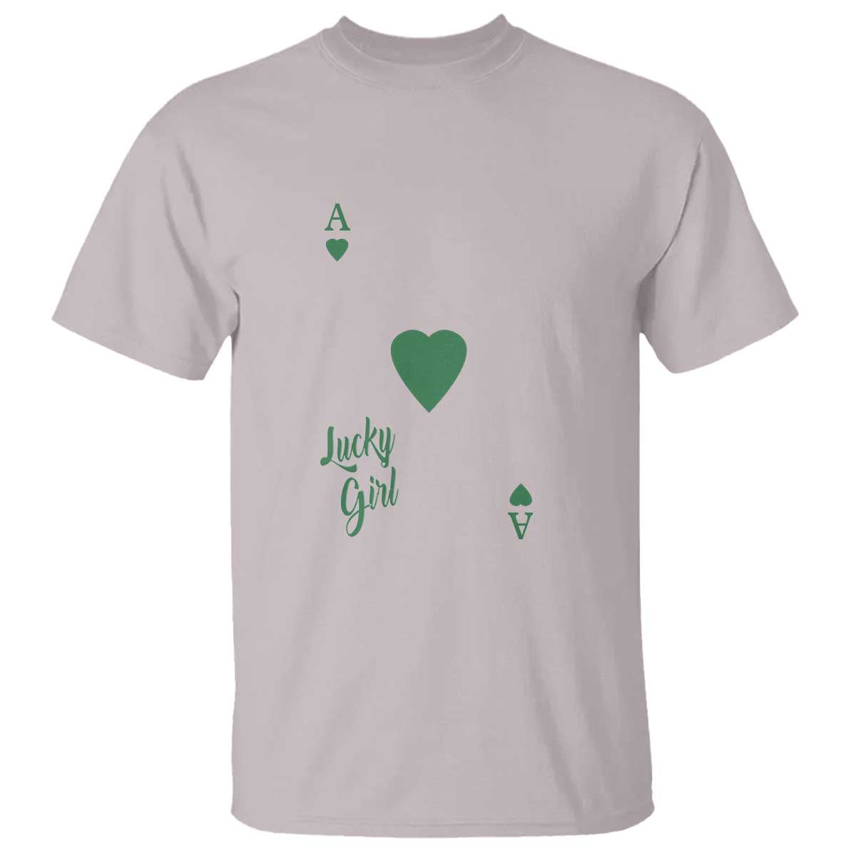 St Patricks Day Irish Lucky Girl T Shirt TS10 Ice Gray Print Your Wear