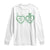 Kiss Me I'm Irish Long Sleeve Shirt Green Heart Locket St. Patrick's Day Pride TS10 White Print Your Wear