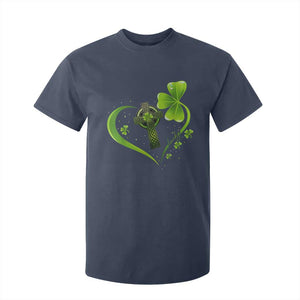 St Patricks Day T Shirt For Kid Lucky Clover Irish Shamrock Celtic Cross TS10 Navy Print Your Wear
