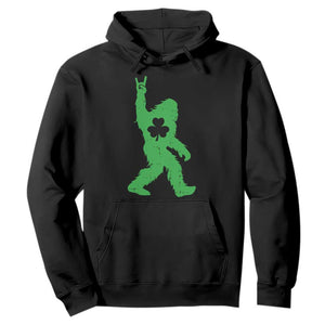 St Patricks Day Bigfoot Hoodie Irish Sasquatch Shamrock TS10 Black Print Your Wear