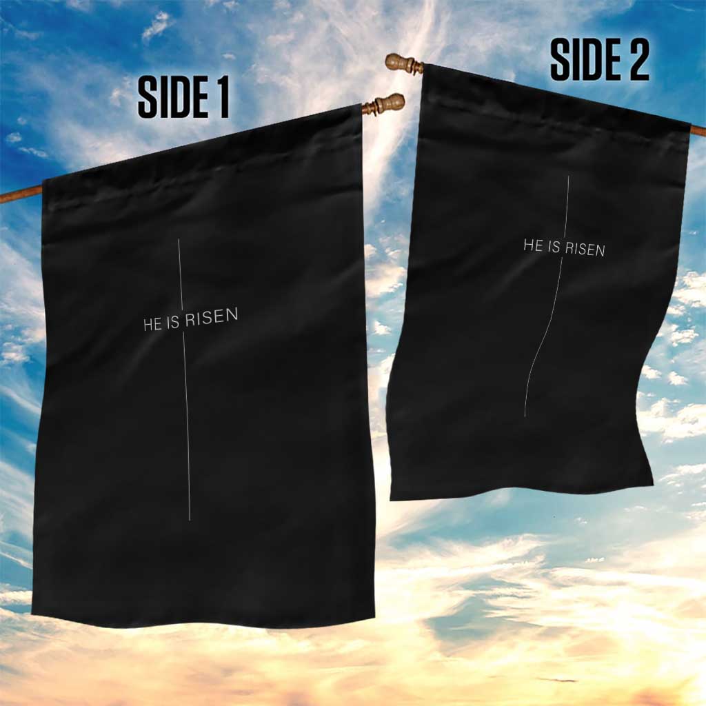 Easter Cross He Is Risen Garden Flag Cross Subtle Christian Minimal Religious Faith Jesus TS10 Print Your Wear