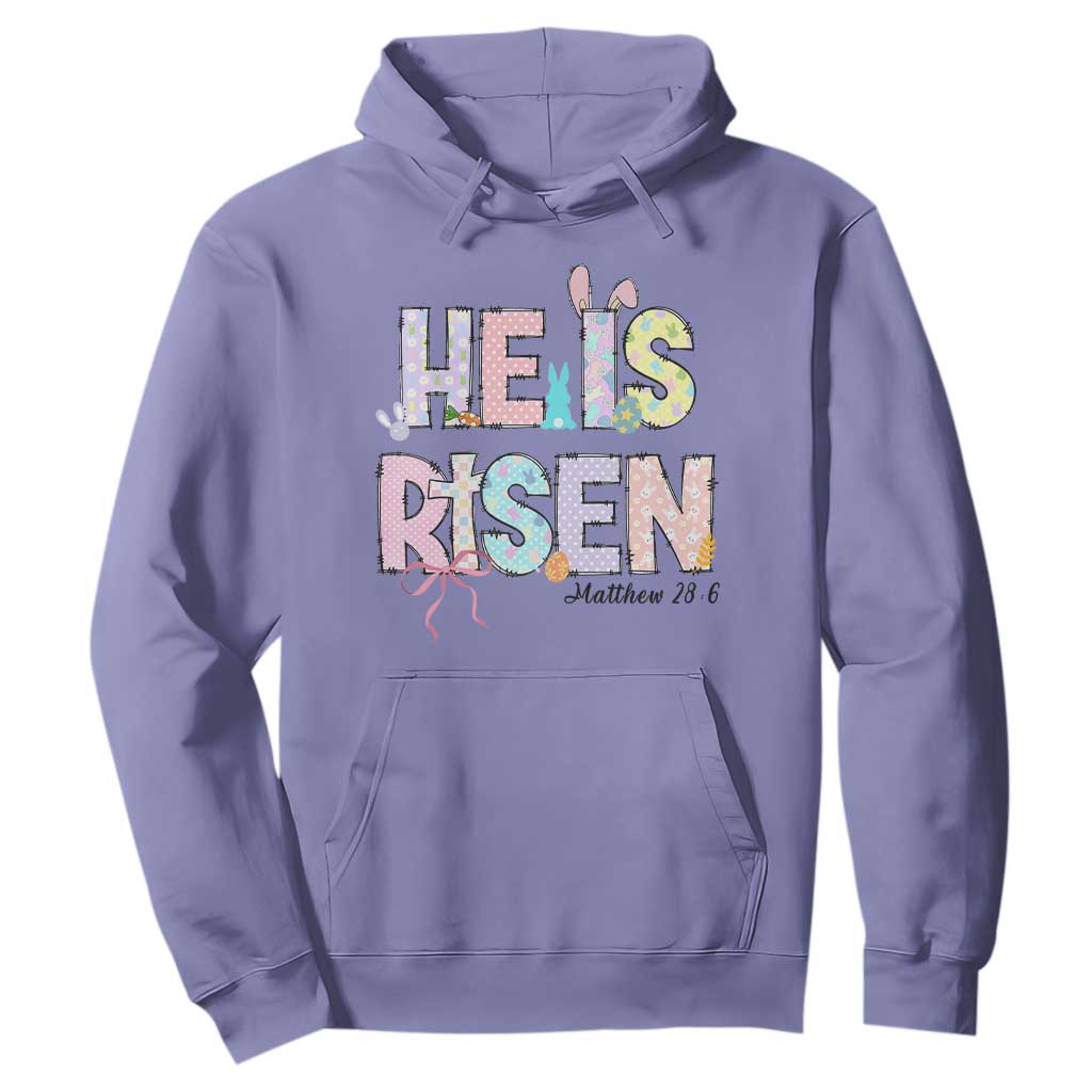He is Risen Jesus Christian Happy Easter Hoodie TS10 Violet Print Your Wear
