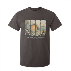 Lord Is My Shepherd T Shirt For Kid Easter Religious Christian Cross Bible Verse TS10 Dark Chocolate Print Your Wear