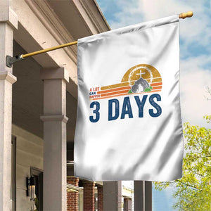 Easter A Lot Can Happen in 3 Days Garden Flag Retro Religious Easter Christian TS10 Print Your Wear