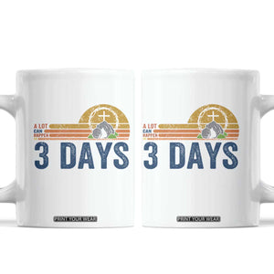 Easter A Lot Can Happen in 3 Days Coffee Mug Retro Religious Easter Christian TS10 White Print Your Wear