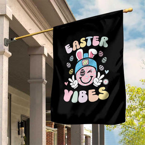 Groovy Easter Vibes Garden Flag Retro Bunny Smile Eggs TS10 Print Your Wear