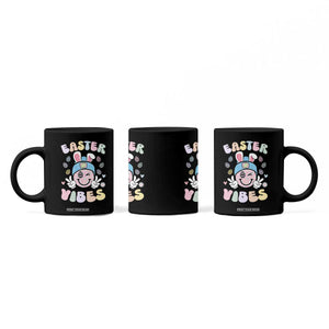 Groovy Easter Vibes Coffee Mug Retro Bunny Smile Eggs TS10 Print Your Wear