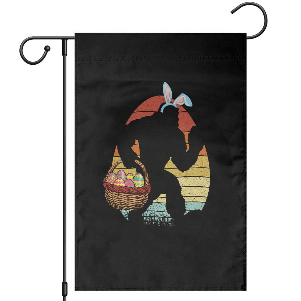 Bigfoot Easter Garden Flag Bunny Sasquatch Eggs Retro TS10 Black Print Your Wear