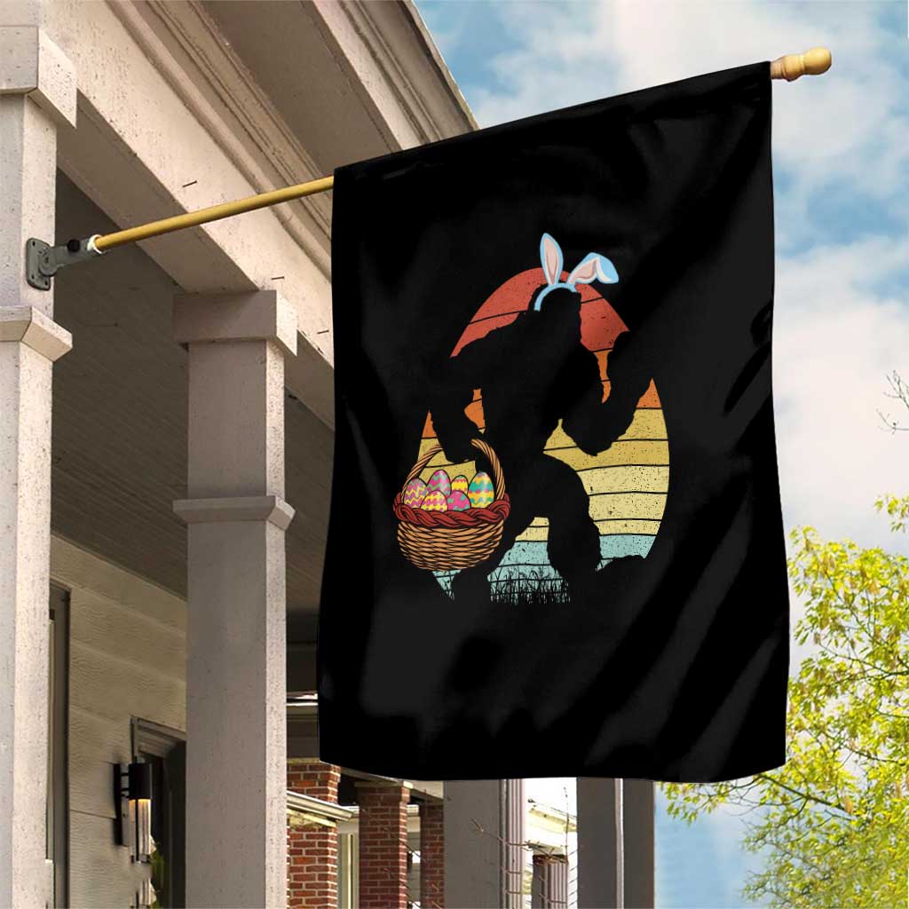 Bigfoot Easter Garden Flag Bunny Sasquatch Eggs Retro TS10 Print Your Wear
