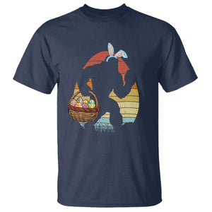 Bigfoot Easter T Shirt Bunny Sasquatch Eggs Retro TS10 Navy Print Your Wear