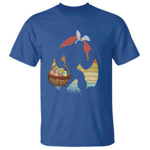 Bigfoot Easter T Shirt Bunny Sasquatch Eggs Retro TS10 Royal Blue Print Your Wear