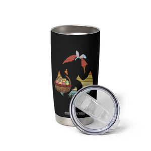Bigfoot Easter Tumbler Cup Bunny Sasquatch Eggs Retro TS10 Print Your Wear