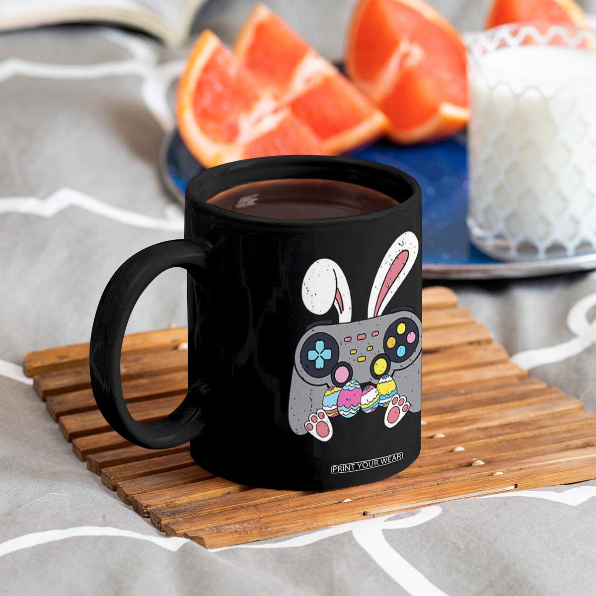 Easter Video Game Coffee Mug Bunny Eggs Gaming Gamer TS10 Print Your Wear