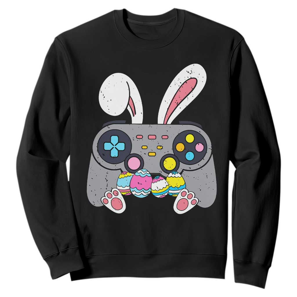 Easter Video Game Sweatshirt Bunny Eggs Gaming Gamer TS10 Black Print Your Wear