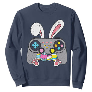 Easter Video Game Sweatshirt Bunny Eggs Gaming Gamer TS10 Navy Print Your Wear