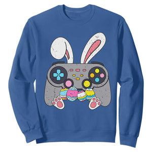 Easter Video Game Sweatshirt Bunny Eggs Gaming Gamer TS10 Royal Blue Print Your Wear