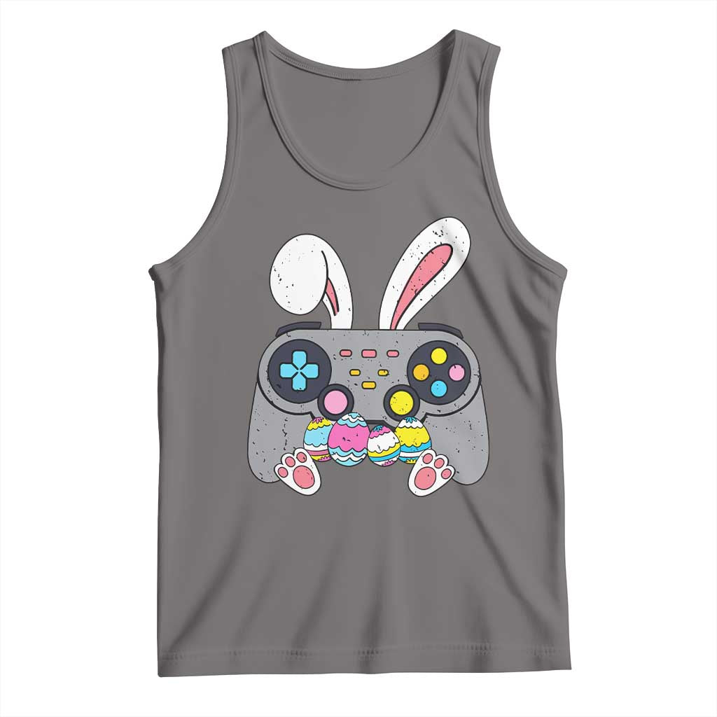 Easter Video Game Tank Top Bunny Eggs Gaming Gamer TS10 Deep Heather Print Your Wear