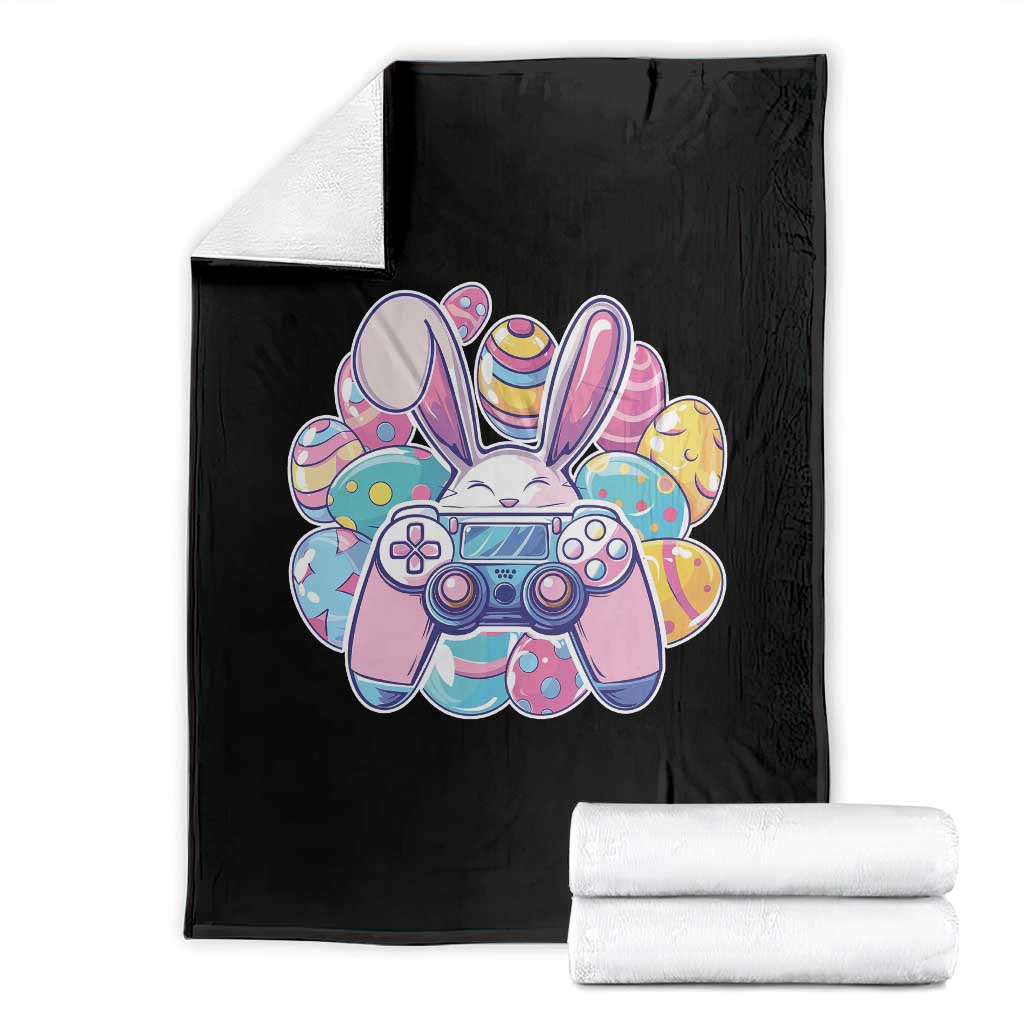 Easter Video Game Throw Blanket Cute Bunny Eggs Gaming Gamer TS10 Black Print Your Wear