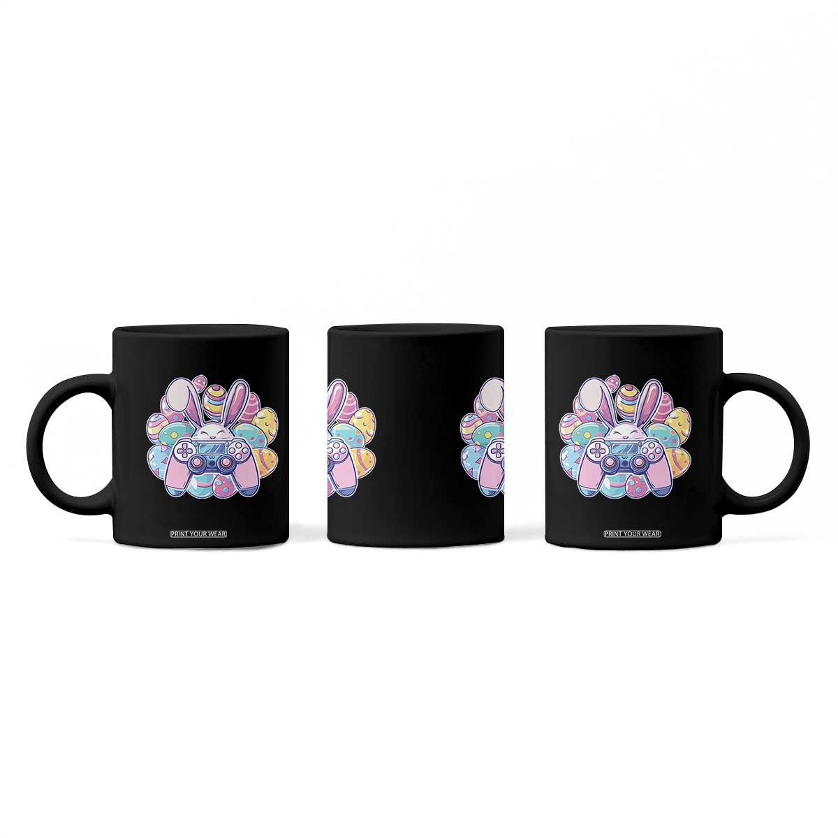 Easter Video Game Coffee Mug Cute Bunny Eggs Gaming Gamer TS10 Print Your Wear