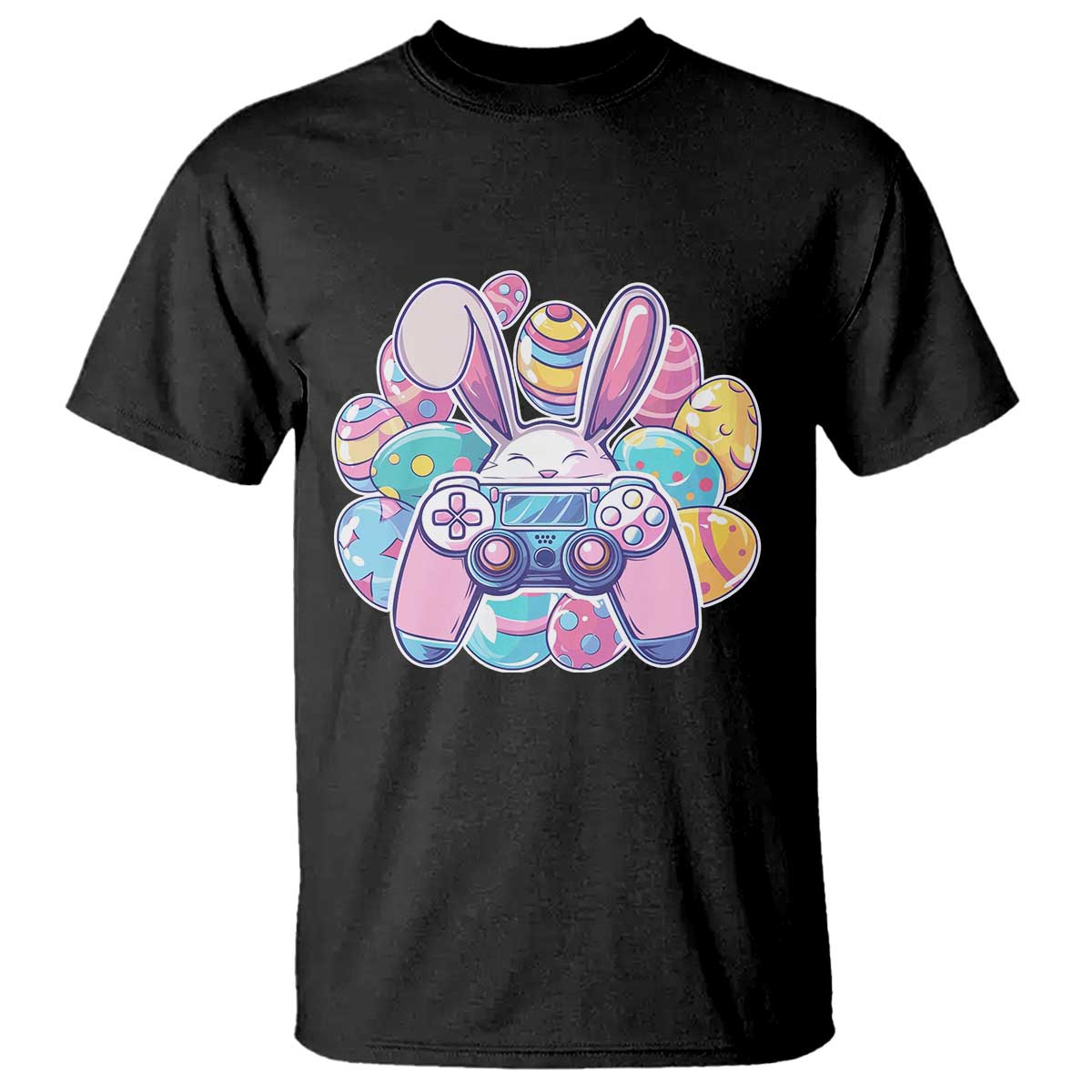 Easter Video Game T Shirt Cute Bunny Eggs Gaming Gamer TS10 Black Print Your Wear
