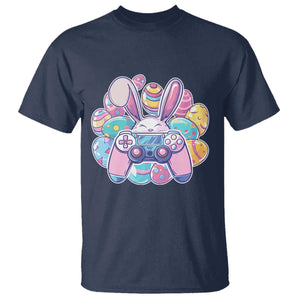 Easter Video Game T Shirt Cute Bunny Eggs Gaming Gamer TS10 Navy Print Your Wear