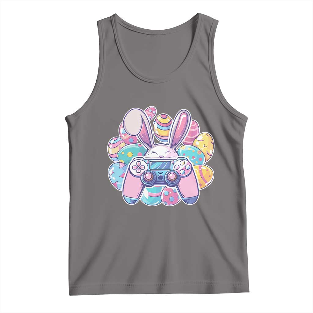 Easter Video Game Tank Top Cute Bunny Eggs Gaming Gamer TS10 Deep Heather Print Your Wear