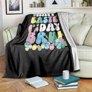 Bruh Easter Throw Blanket Teens Boys Kids Cute Bunny Eggs TS10 Print Your Wear