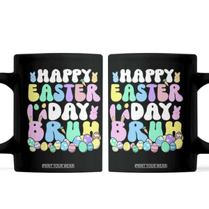 Bruh Easter Coffee Mug Teens Boys Kids Cute Bunny Eggs TS10 Black Print Your Wear