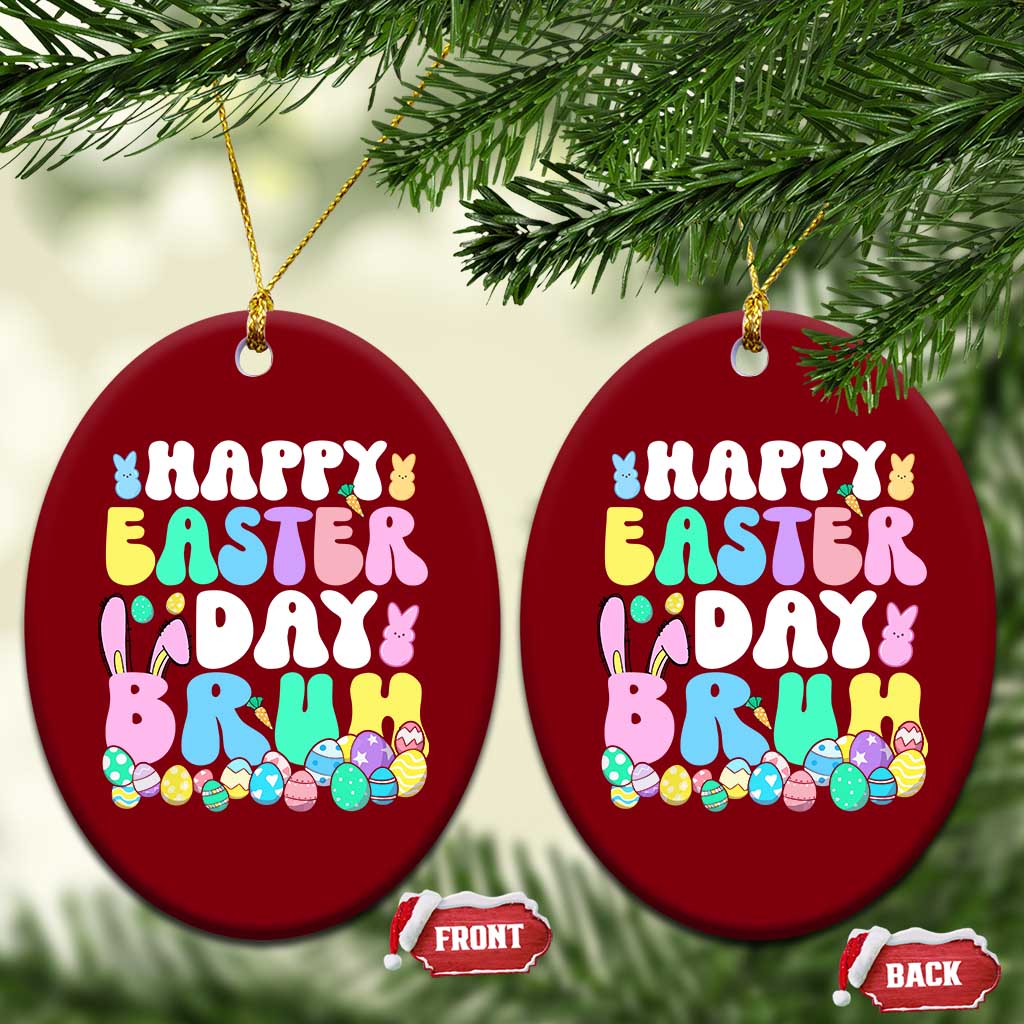 Bruh Easter Ceramic Ornament Teens Boys Kids Cute Bunny Eggs TS10 Print Your Wear