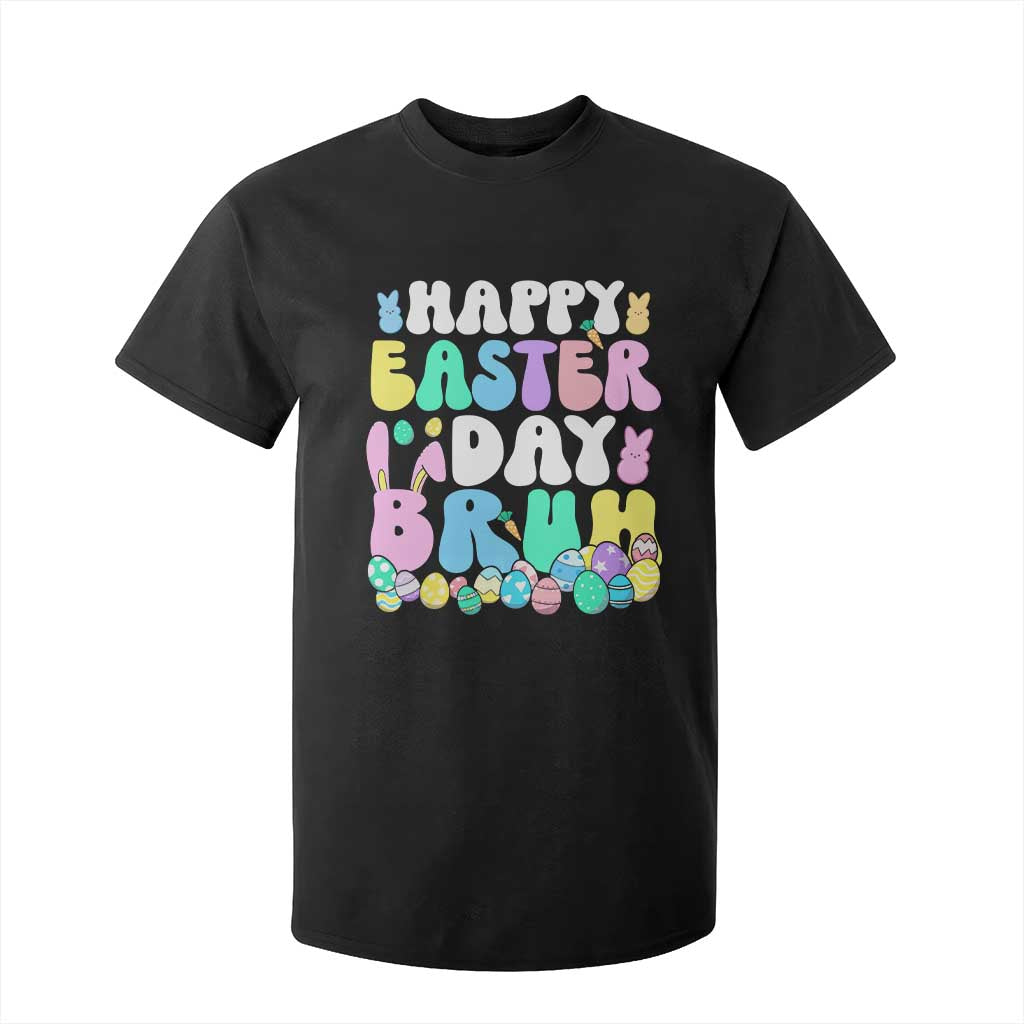 Bruh Easter T Shirt For Kid Teens Boys Kids Cute Bunny Eggs TS10 Black Print Your Wear