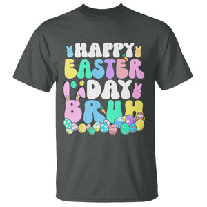 Bruh Easter T Shirt Teens Boys Kids Cute Bunny Eggs TS10 Dark Heather Print Your Wear