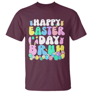 Bruh Easter T Shirt Teens Boys Kids Cute Bunny Eggs TS10 Maroon Print Your Wear