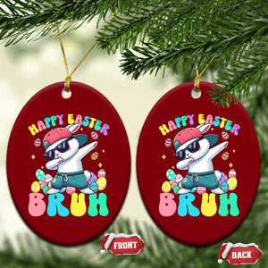 Bruh Easter Ceramic Ornament Funny Bunny Dab Rabbit Dance TS10 Print Your Wear
