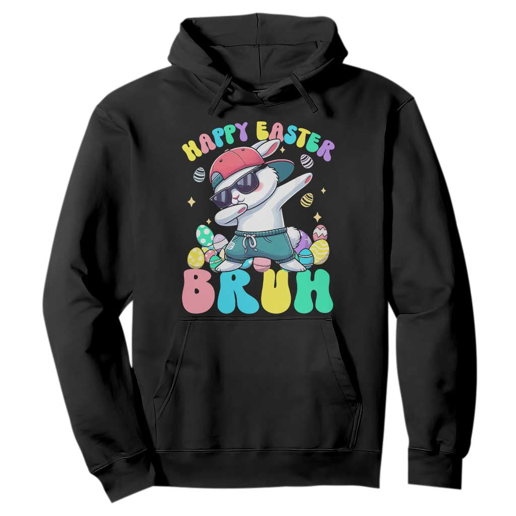 Bruh Easter Hoodie Funny Bunny Dab Rabbit Dance TS10 Black Print Your Wear