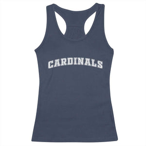 Cardinal Lovers Racerback Tank Top Retro Varsity College Graphic TS10 Navy Print Your Wear