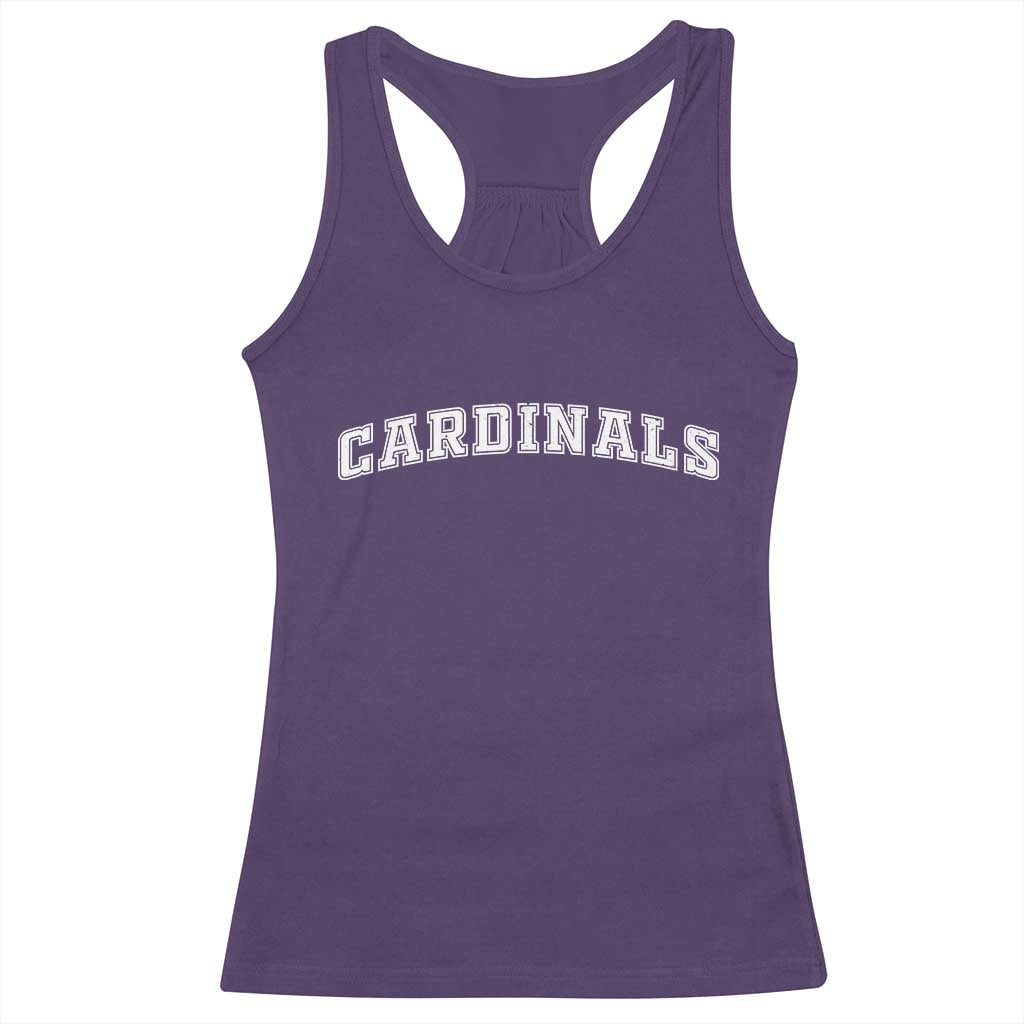 Cardinal Lovers Racerback Tank Top Retro Varsity College Graphic TS10 Purple Print Your Wear