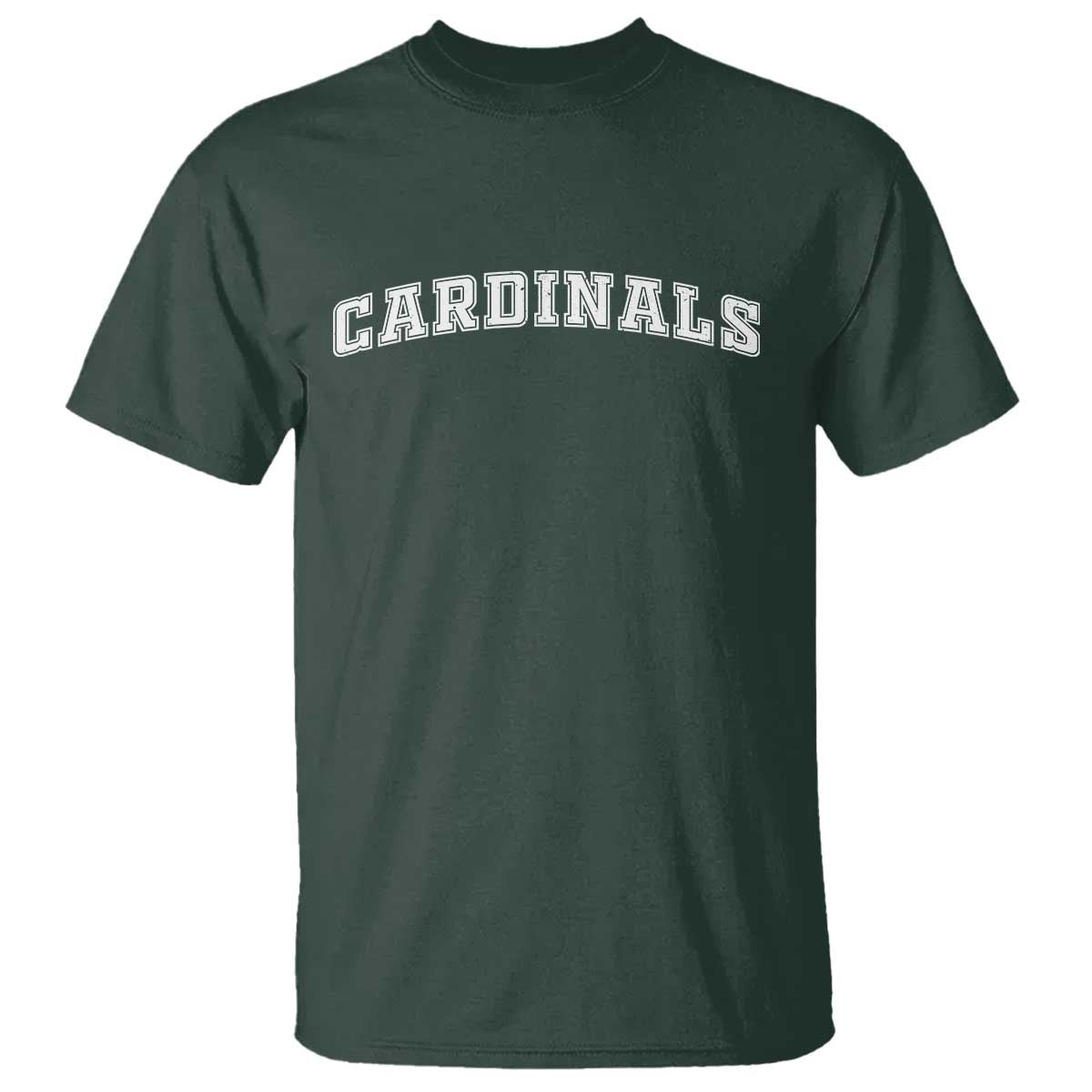 Cardinal Lovers T Shirt Retro Varsity College Graphic TS10 Dark Forest Green Print Your Wear