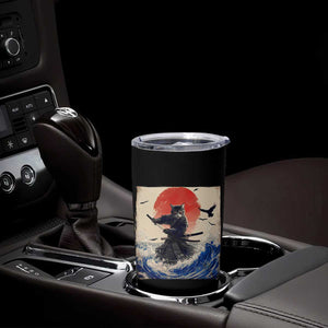 Samurai Cat Tumbler Cup Vintage Japanese Art Anime Ukiyo-e Warrior TS10 Print Your Wear