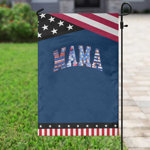 American Mama Patriotic Garden Flag 4th of July TS10 Classic Blue Black Print Your Wear