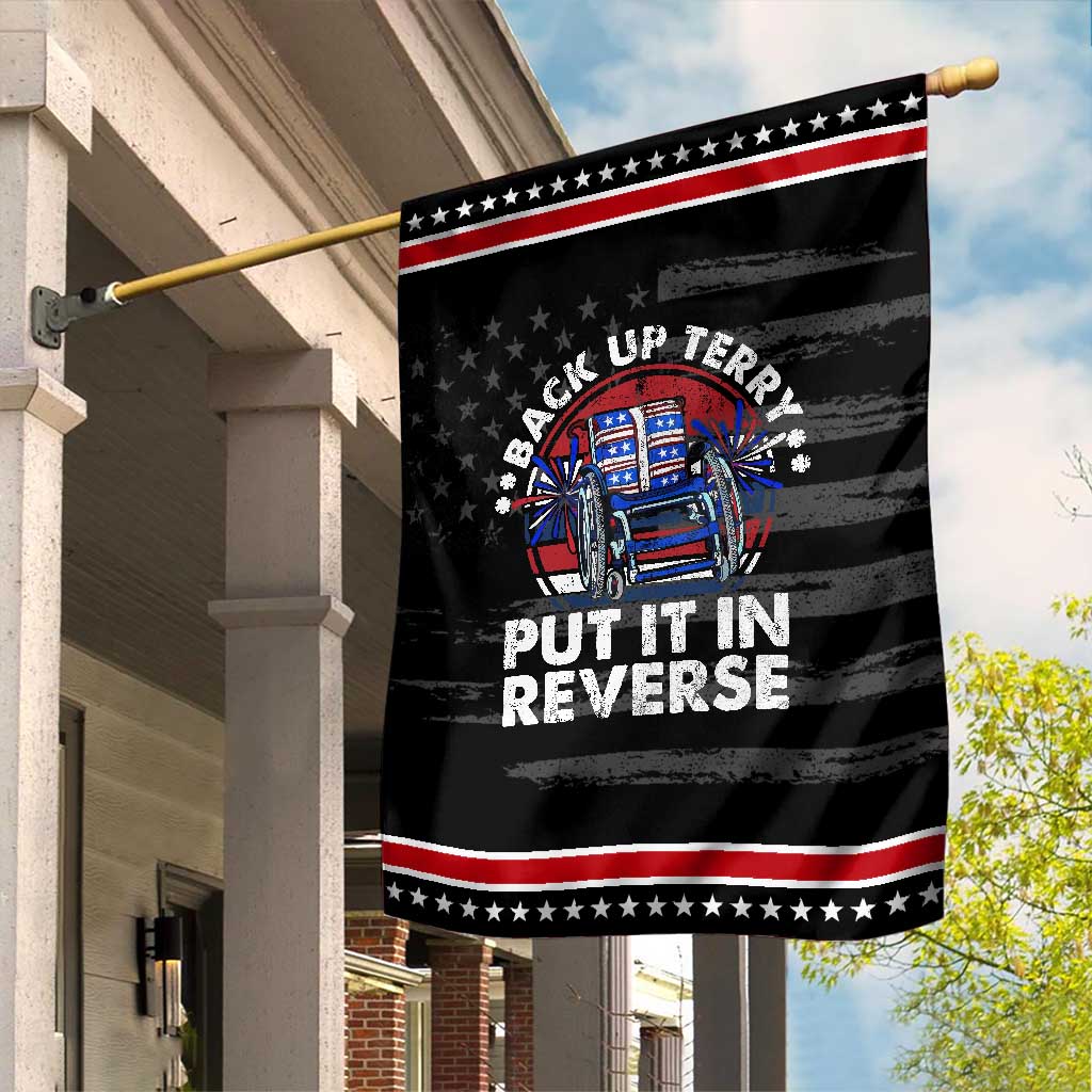 Back It Up Terry Put It In Reverse Garden Flag Funny 4th Of July TS10 Distressed Black Red Print Your Wear