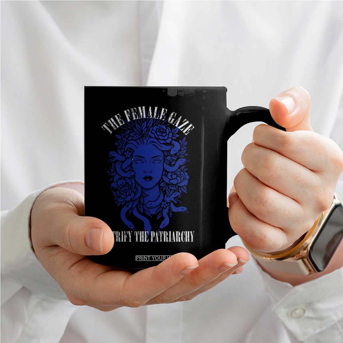 Medusa Feminist Coffee Mug Womens Rights Mythical Empowerment Graphic TS10 Print Your Wear