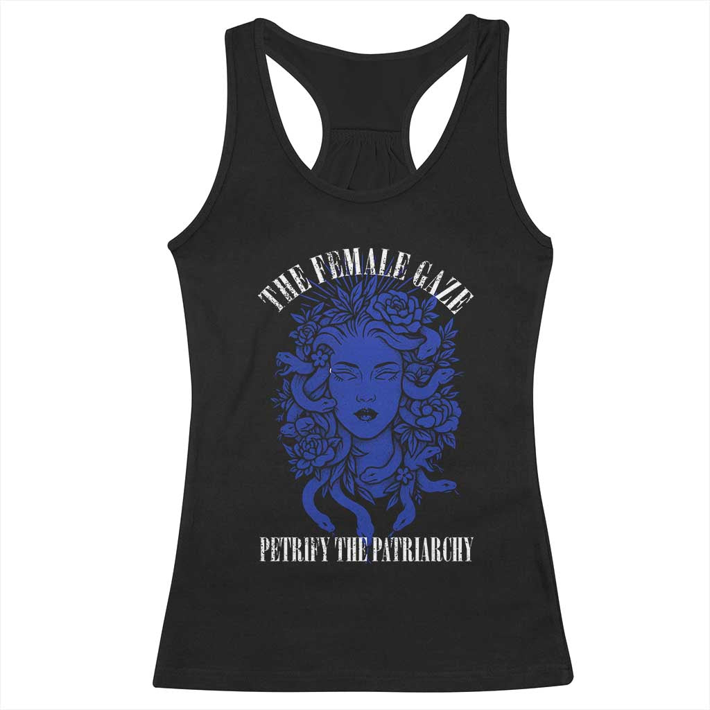 Medusa Feminist Racerback Tank Top Womens Rights Mythical Empowerment Graphic TS10 Black Print Your Wear