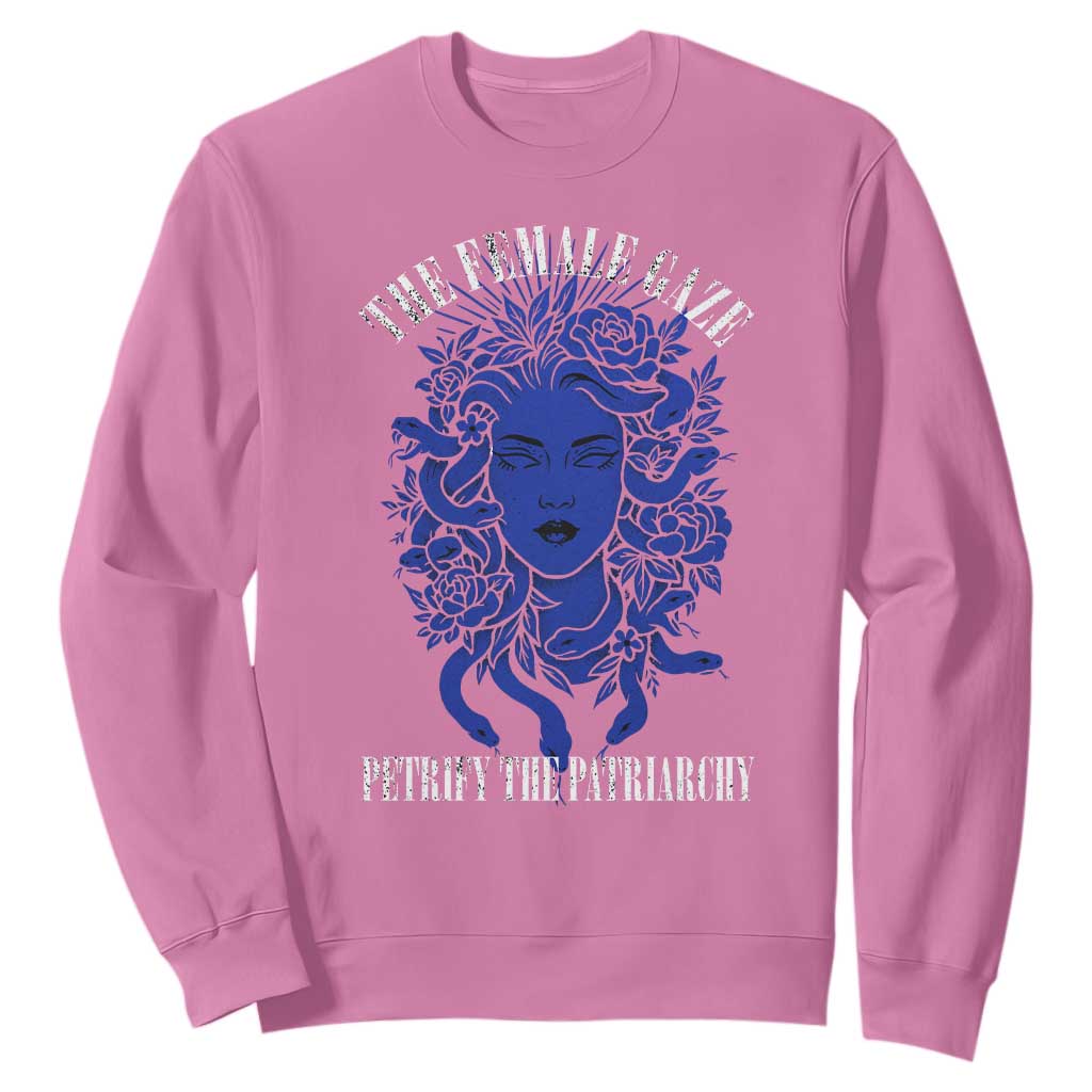 Medusa Feminist Sweatshirt Womens Rights Mythical Empowerment Graphic TS10 Azalea Print Your Wear