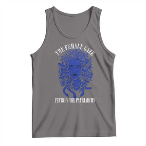 Medusa Feminist Tank Top Womens Rights Mythical Empowerment Graphic TS10 Deep Heather Print Your Wear