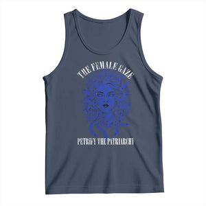 Medusa Feminist Tank Top Womens Rights Mythical Empowerment Graphic TS10 Navy Print Your Wear
