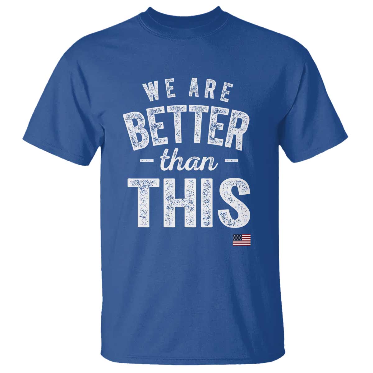 We Are Better Than This T Shirt Funny Subtle Resist TS10 Royal Blue Print Your Wear