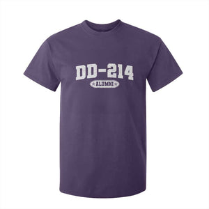 DD-214 Alumni T Shirt For Kid US Army Pride Military Veteran Retired TS10 Purple Print Your Wear