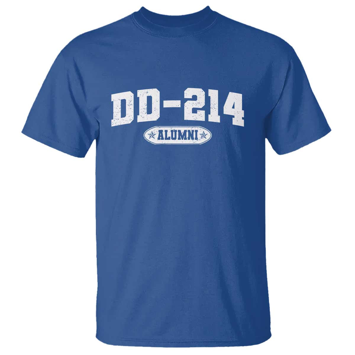 DD-214 Alumni T Shirt - US Army Pride Military Veteran Retired Service Honor Tee TS10 Royal Blue Print Your Wear
